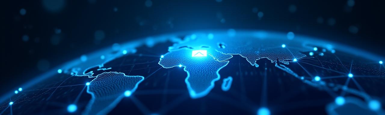 Abstract representation of data protection and digital security